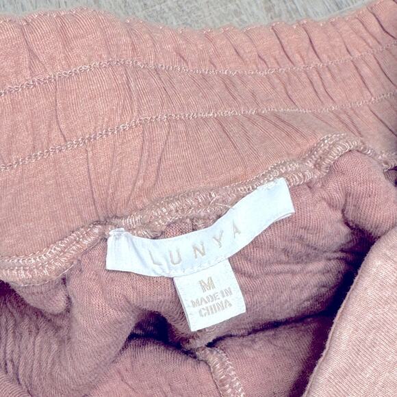 LUNYA Women’s Ottium Tan Pink Pull On Restore Double Faced Lounge Jogger Pants - Picture 3 of 10